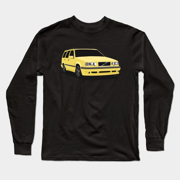 TheArchitectsGarage Volvo 850 T5R Long Sleeve T Shirt